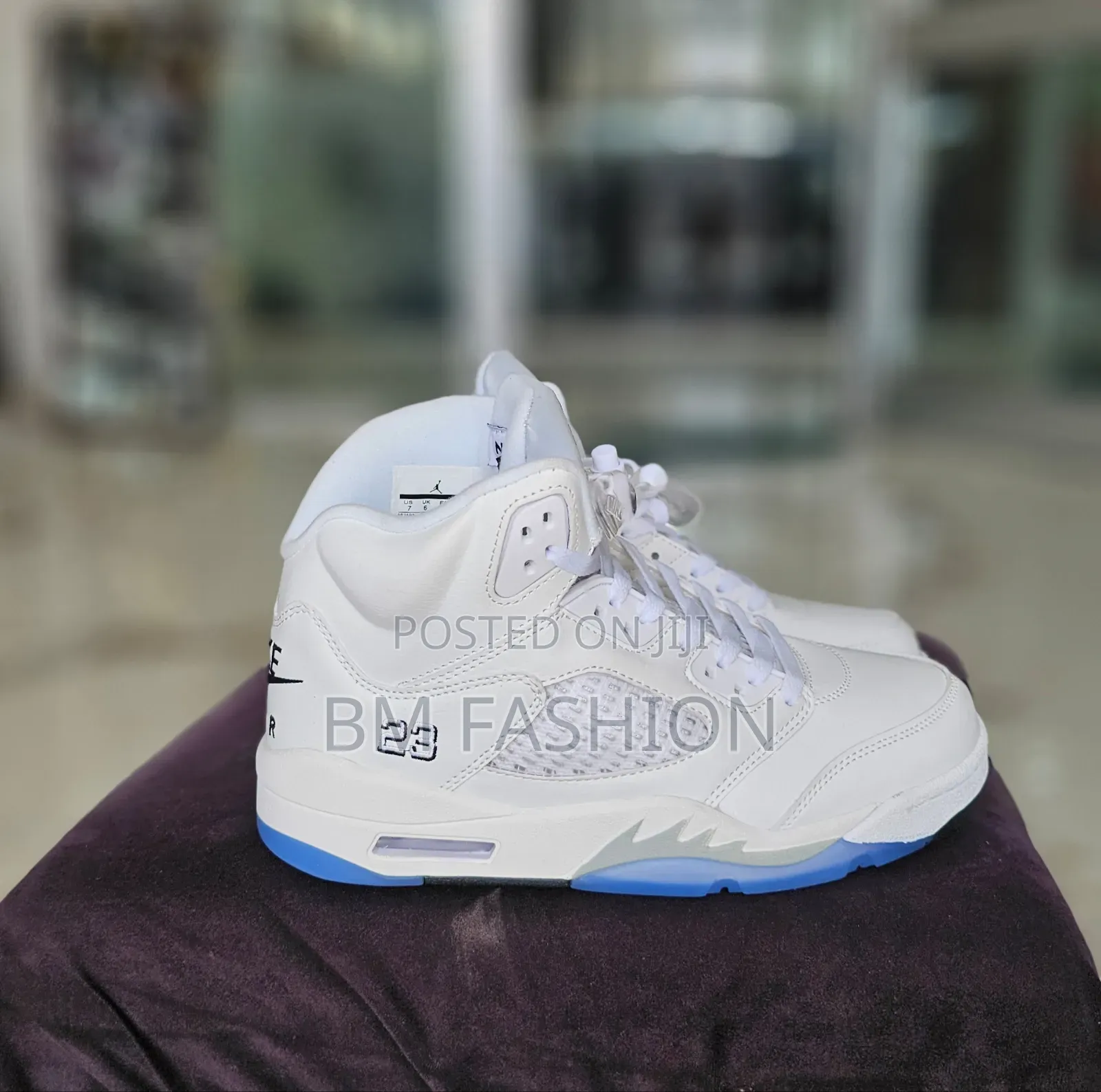 Nike Air Jordan 5 Retro "Metallic White" (With Free Delivery )