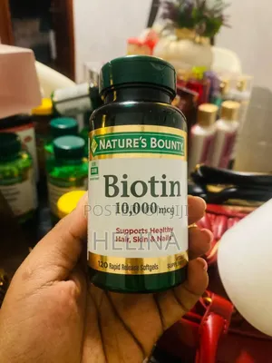 Photo - Nature's Bounty Biotin 10,000 MCG 120 Softgels Original From Usa