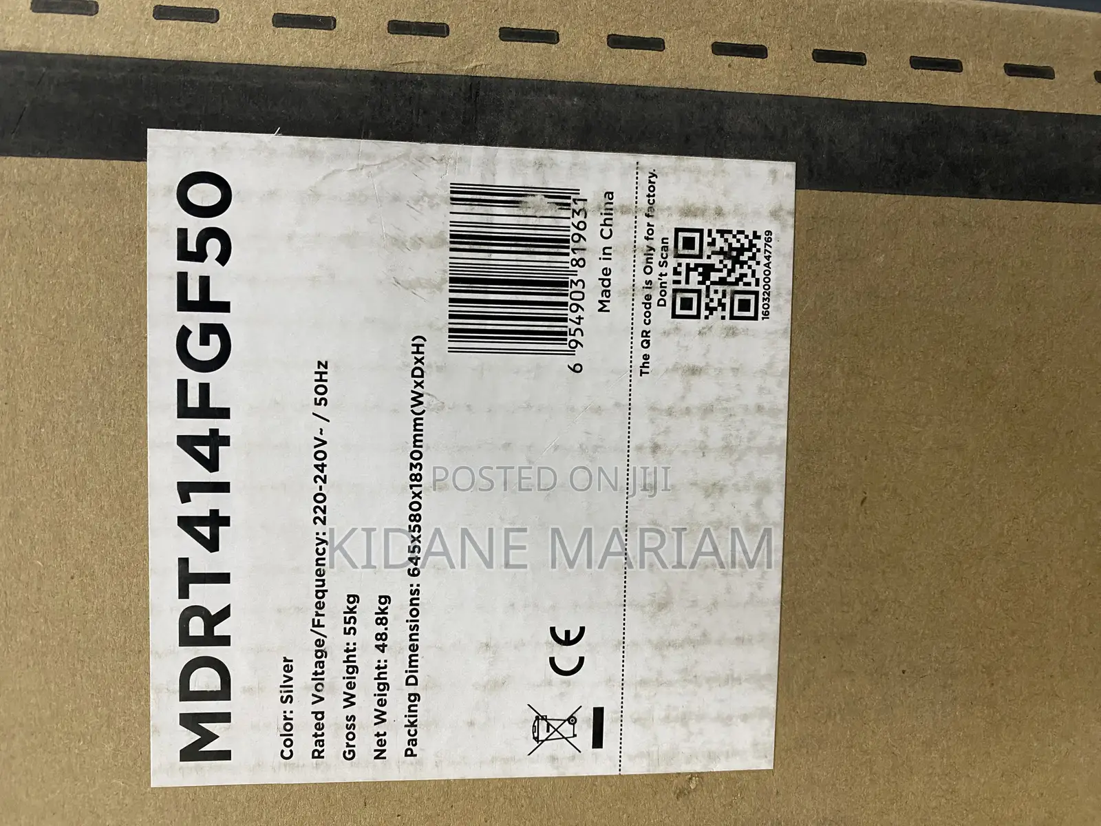 Midea Mdrt414fgf50top Freezer Refrigerator Energy Efficient Spacious