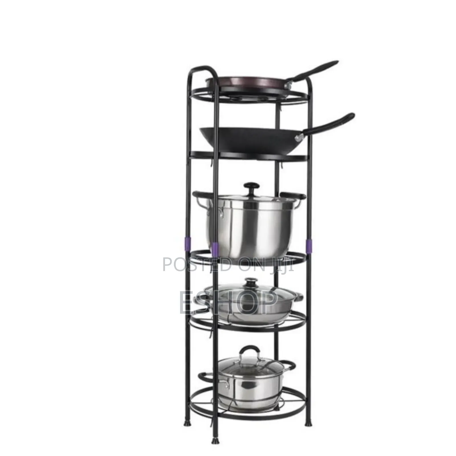 Mobile 5-Shelf Wire Frame Storage Solution
