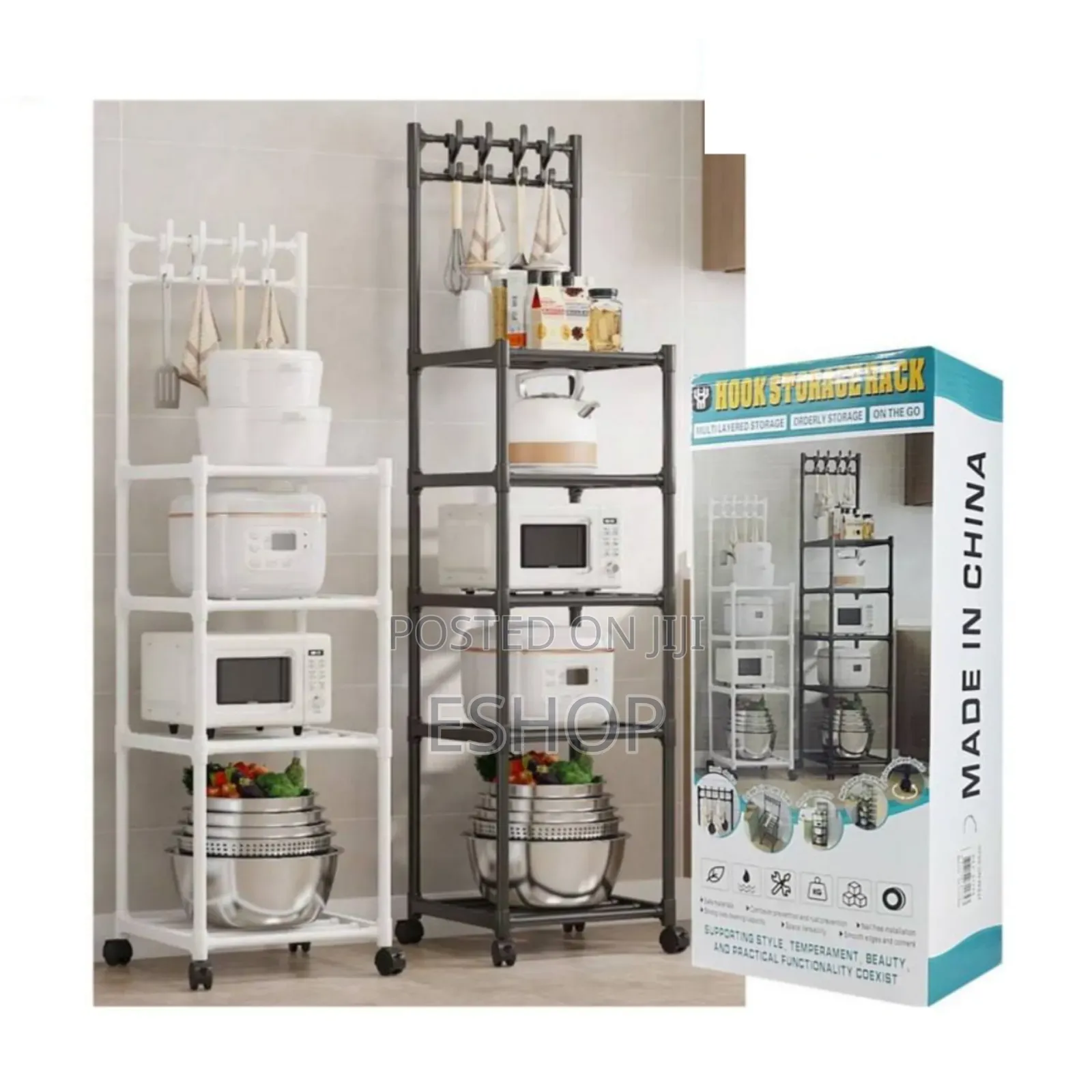 Durable Rolling Rack for Kitchen Essentials