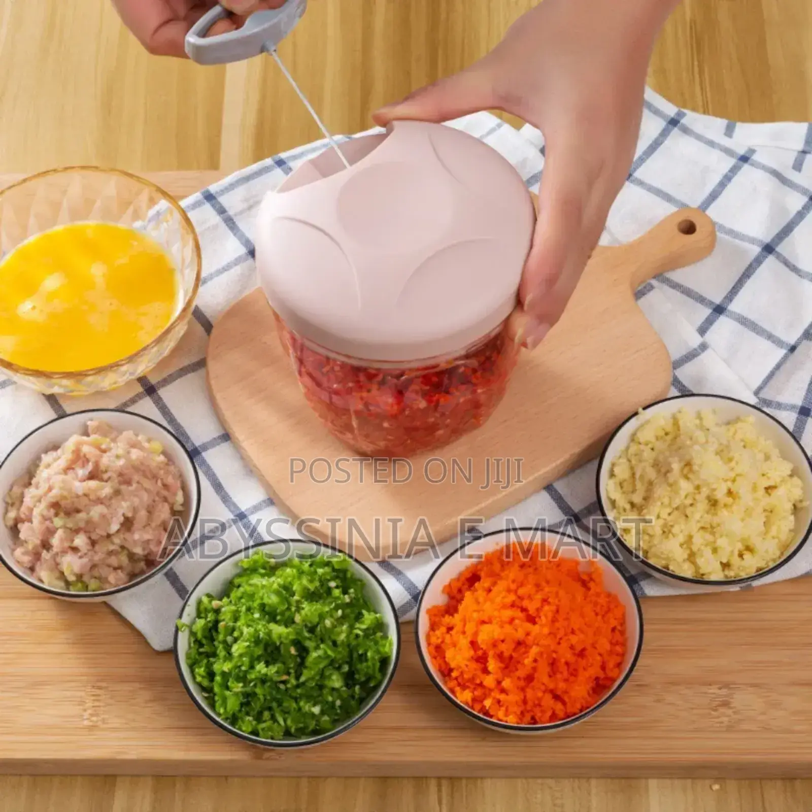 Eash Spin Cutter-ለሽንኩርትና ነጭ ሽንኩርት ለመፍጨት