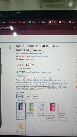 Apple iPhone 11 64 GB Black