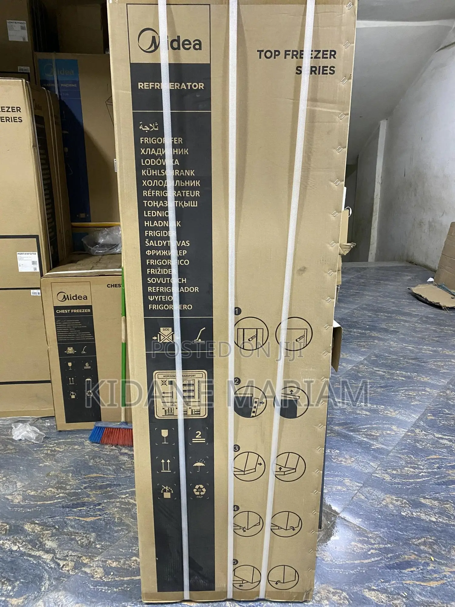 Midea Mdrt414fgf50top Freezer Refrigerator Energy Efficient Spacious