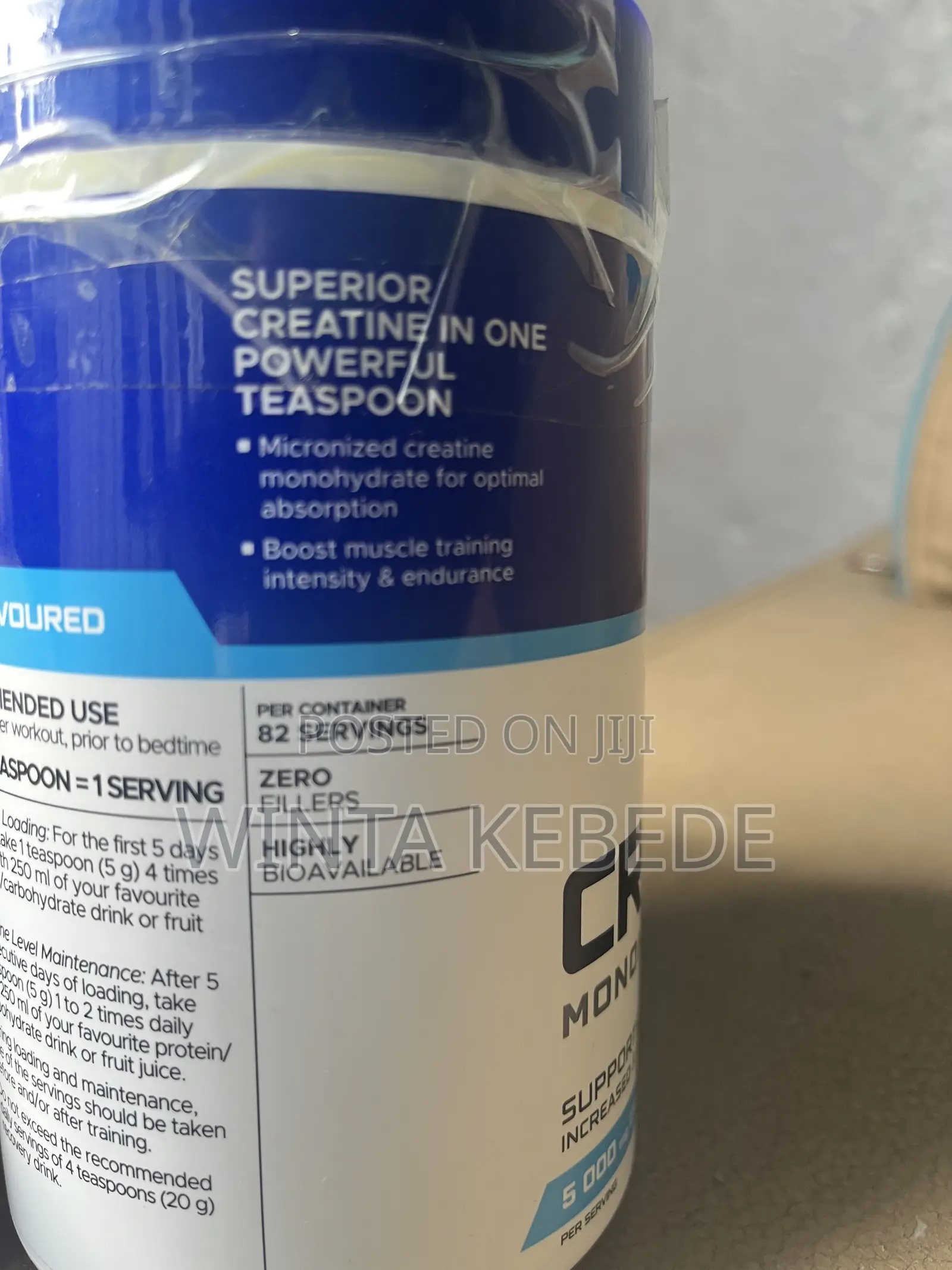 100% Pure Creatine Monohydrate, Net Wt. 410g