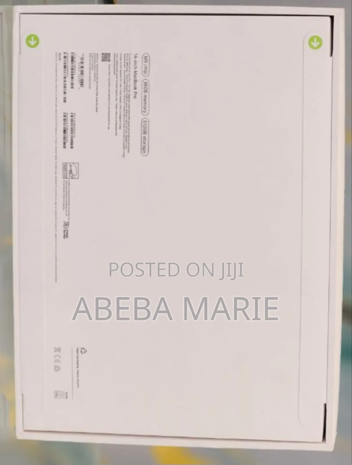 New Laptop Apple Macbook Pro 2025 M5 14-Inch 16GB Apple M5 SSD 512GB