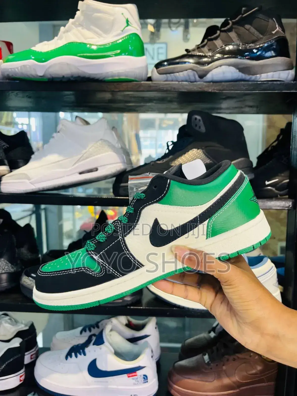 Air Jordan 1low Stussy Green Fashion Shoes