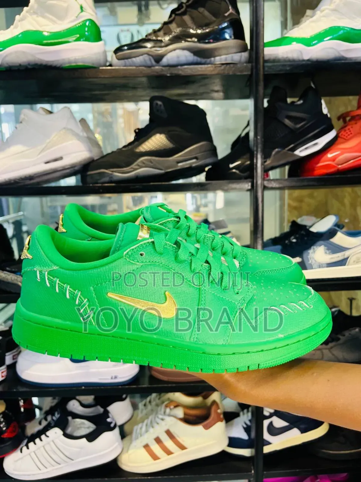 Air Jordan 1 Low Method Make Lucky Green Fashion Shoes