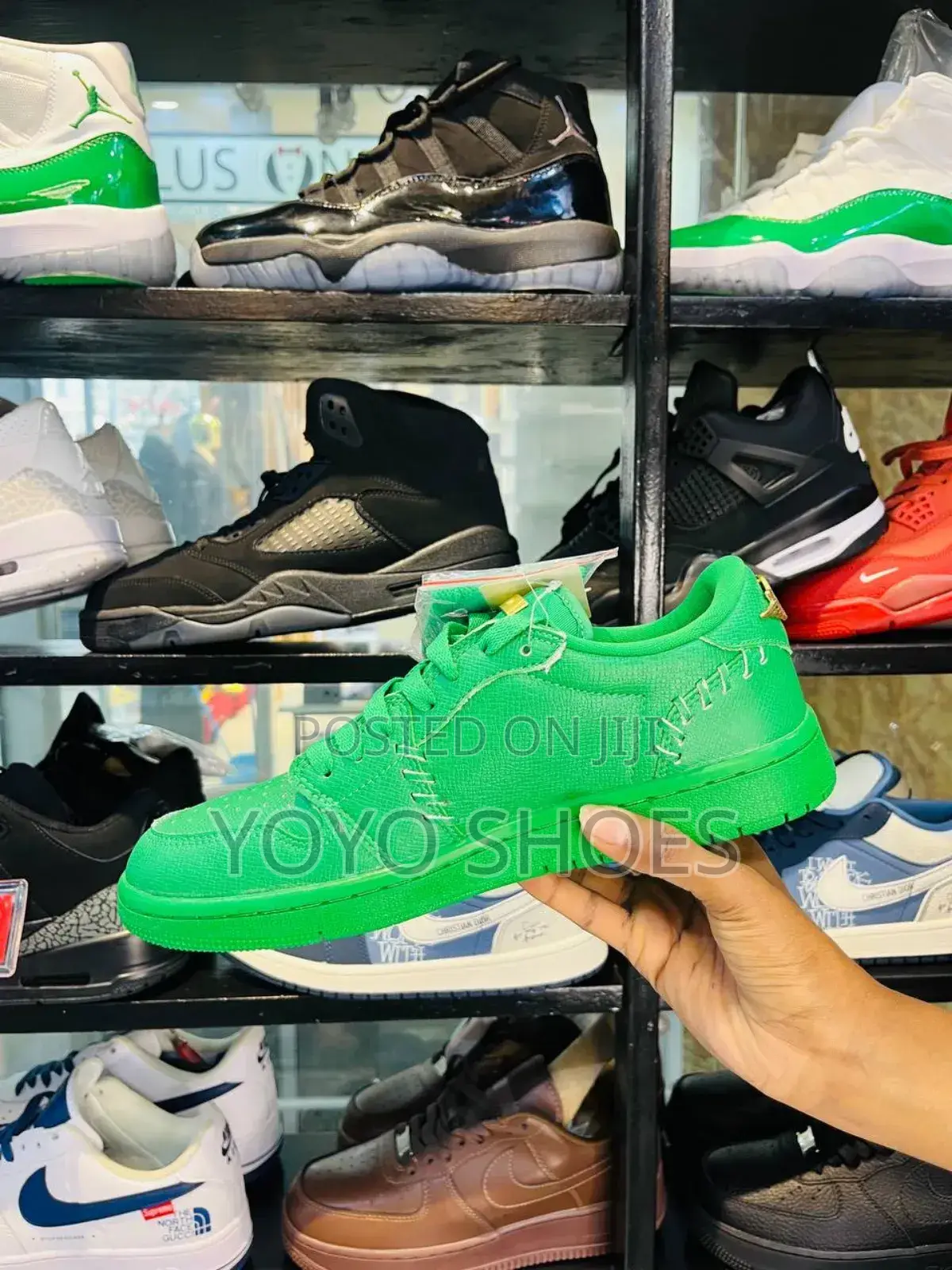 Air Jordan 1 Low Method Make Lucky Green Fashion Shoes