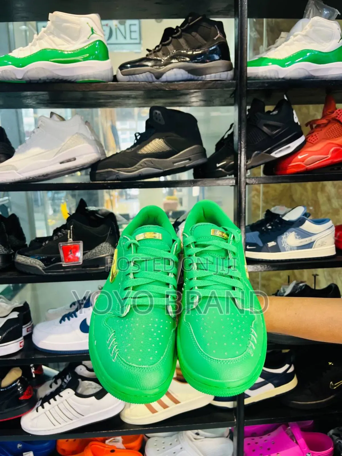 Air Jordan 1 Low Method Make Lucky Green Fashion Shoes