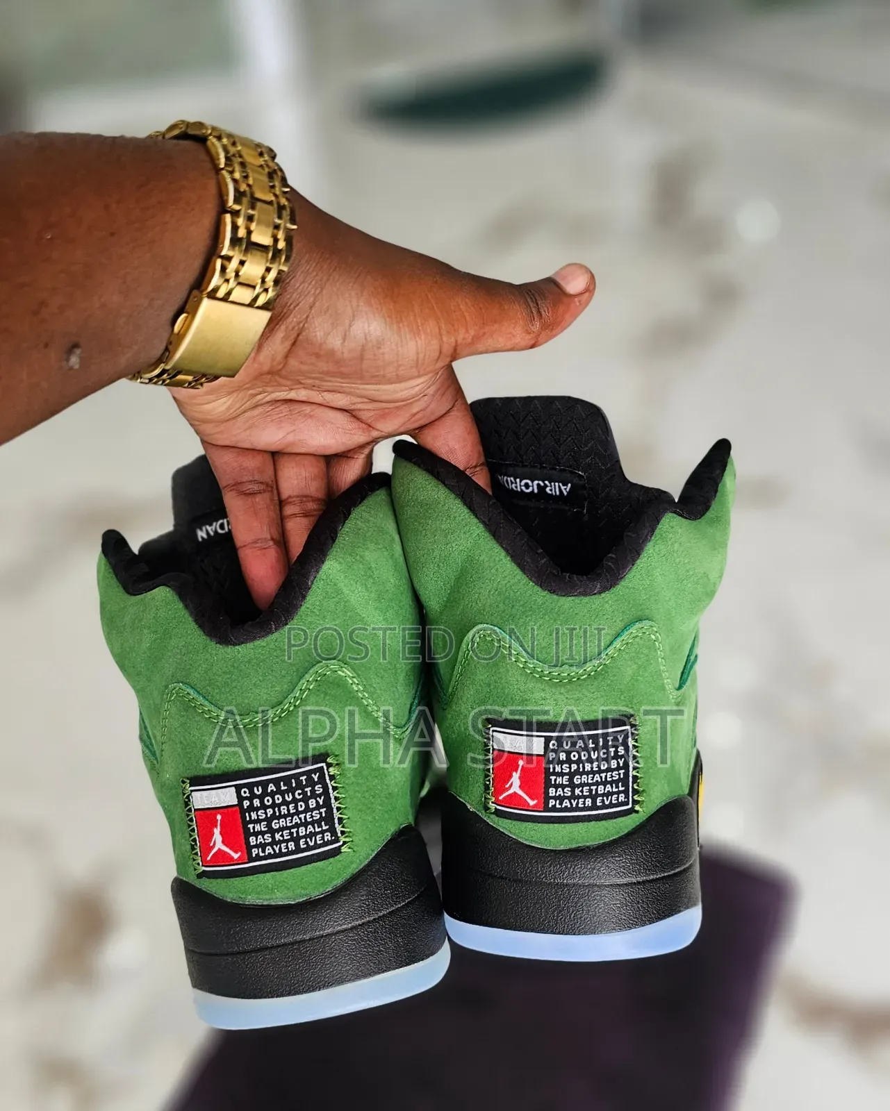 Nike Air Jordan 5 Green Color Retro "Metallic Green"