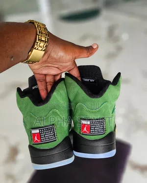 Nike Air Jordan 5 Green Color Retro "Metallic Green"