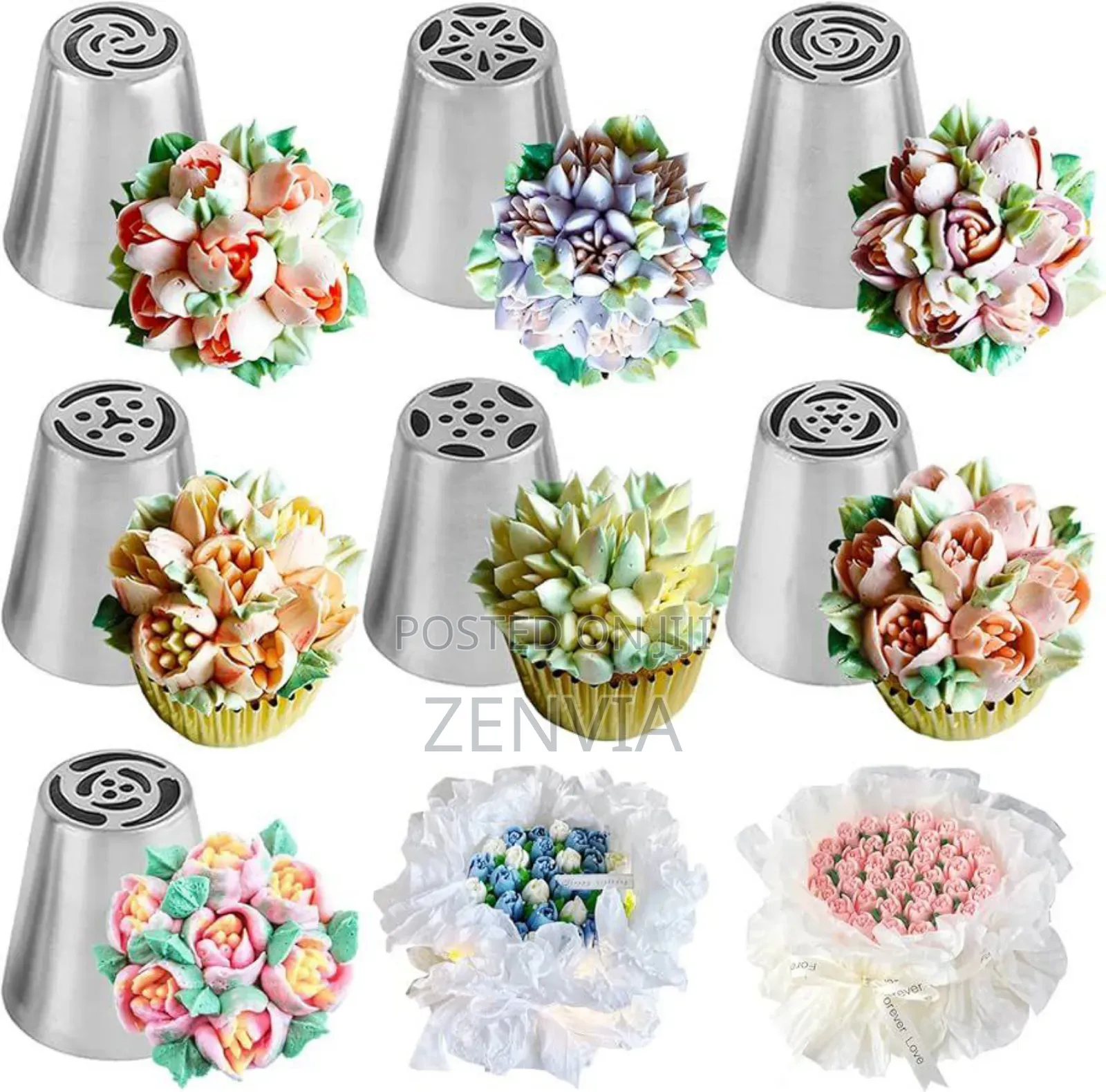 7 PCS Cake Decorating Tools Reusable Pastry Bag /Free Delivery/