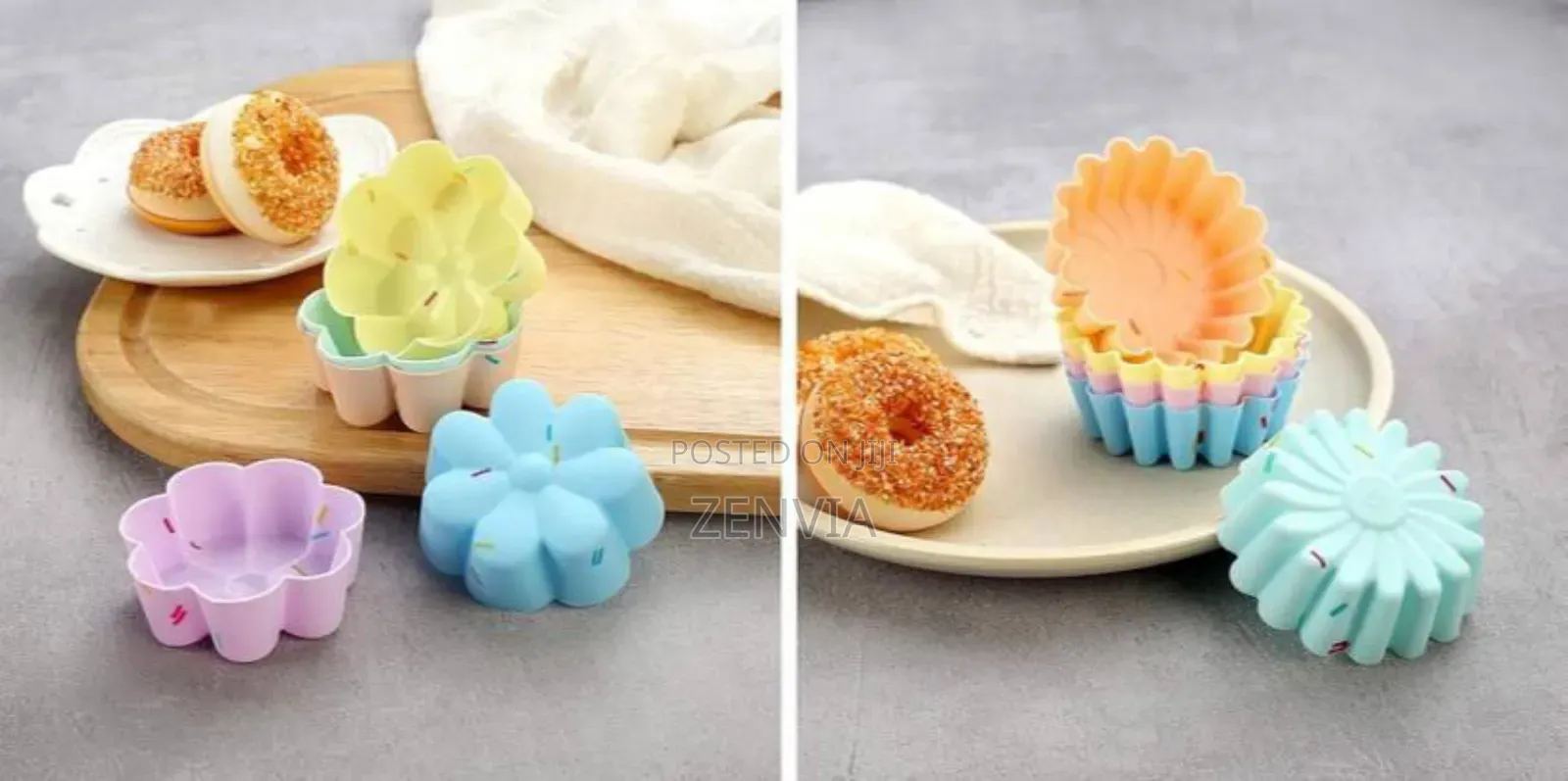 12 PCS Silicone Baking Mold /Free Delivery/