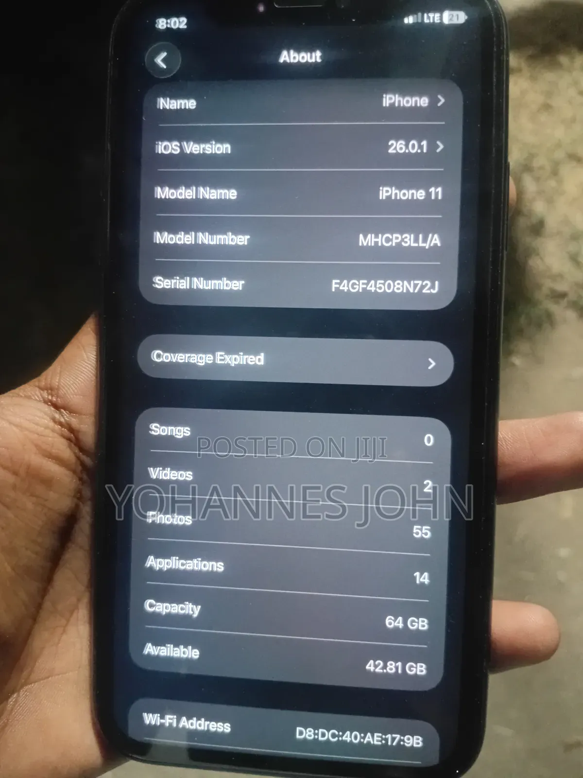 New Apple iPhone 11 64 GB Black