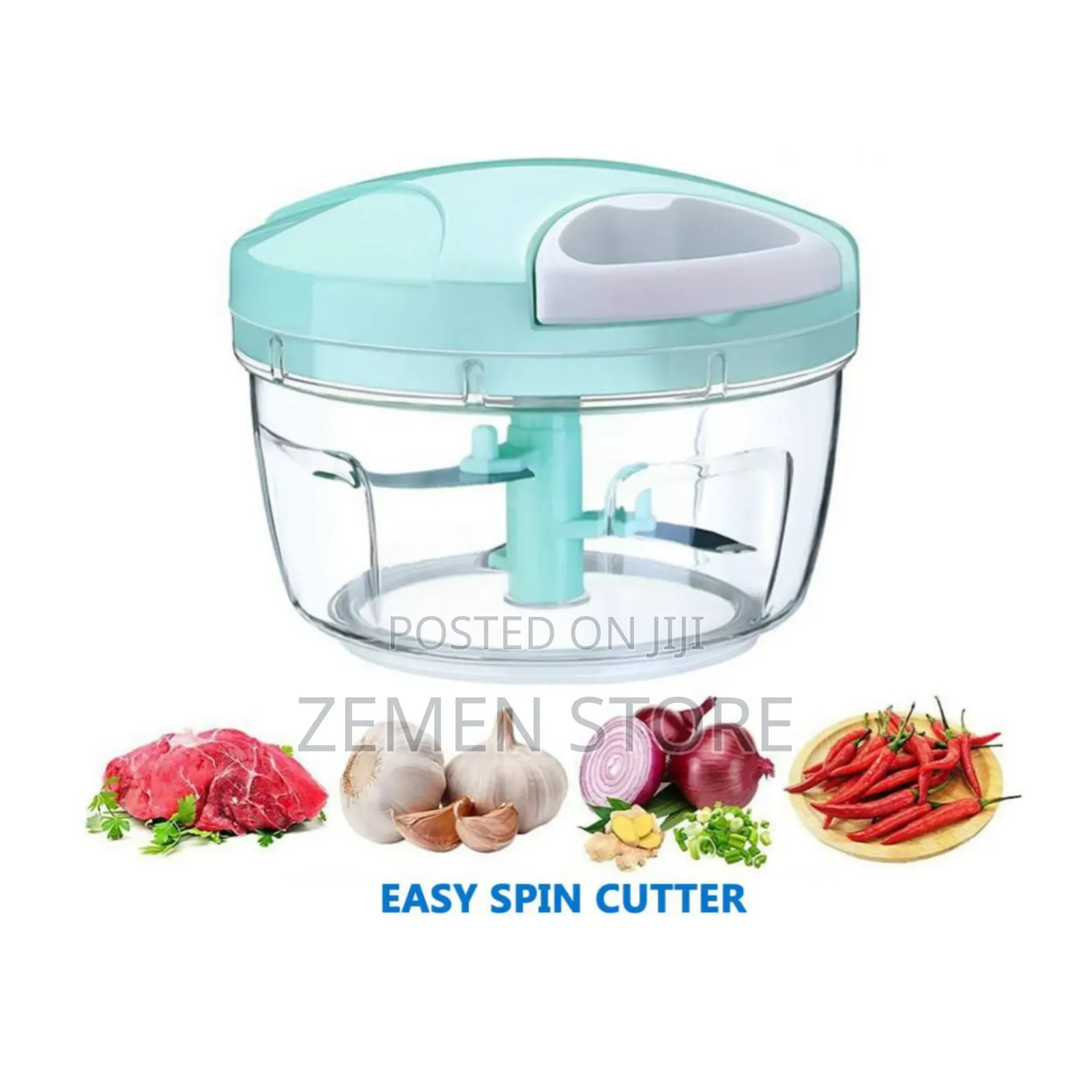 ዘመናዊ የእጅ አትክልት መክተፊያ - Easy Spin Manual Food Chopper