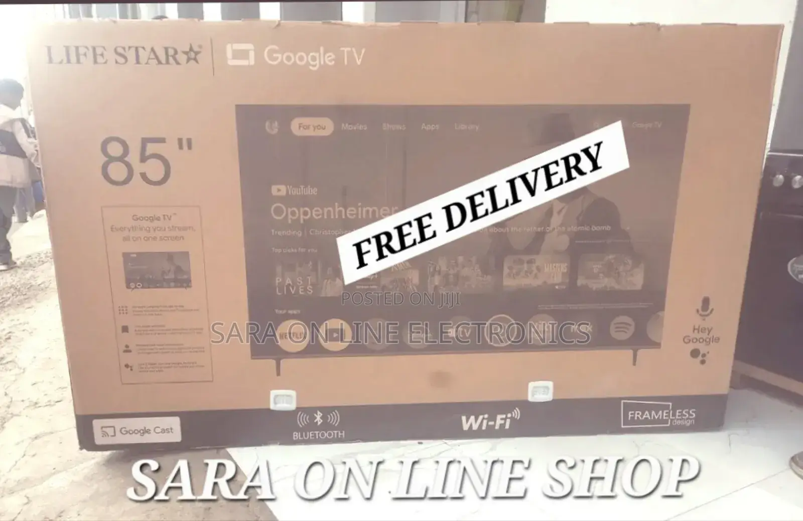 Life Star 85" Double Glass Google Smart Tvnew 2026 Model