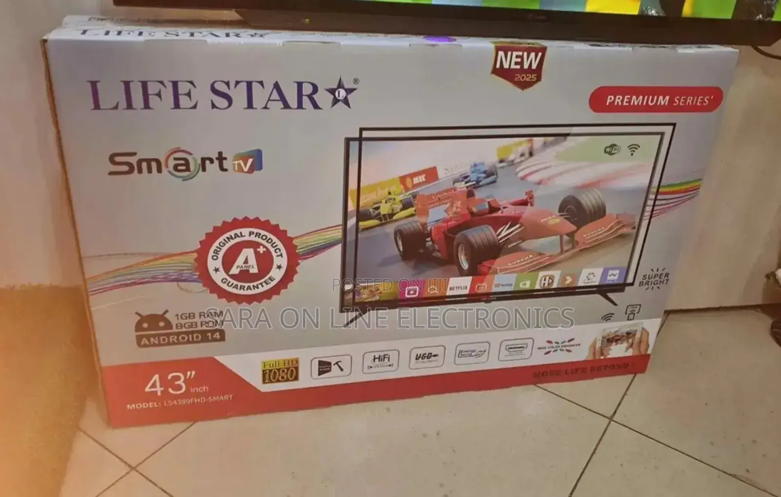 ●Life Star 43" New 2025 Tv ●Free Delivery 5 Years Warrnty 49,900