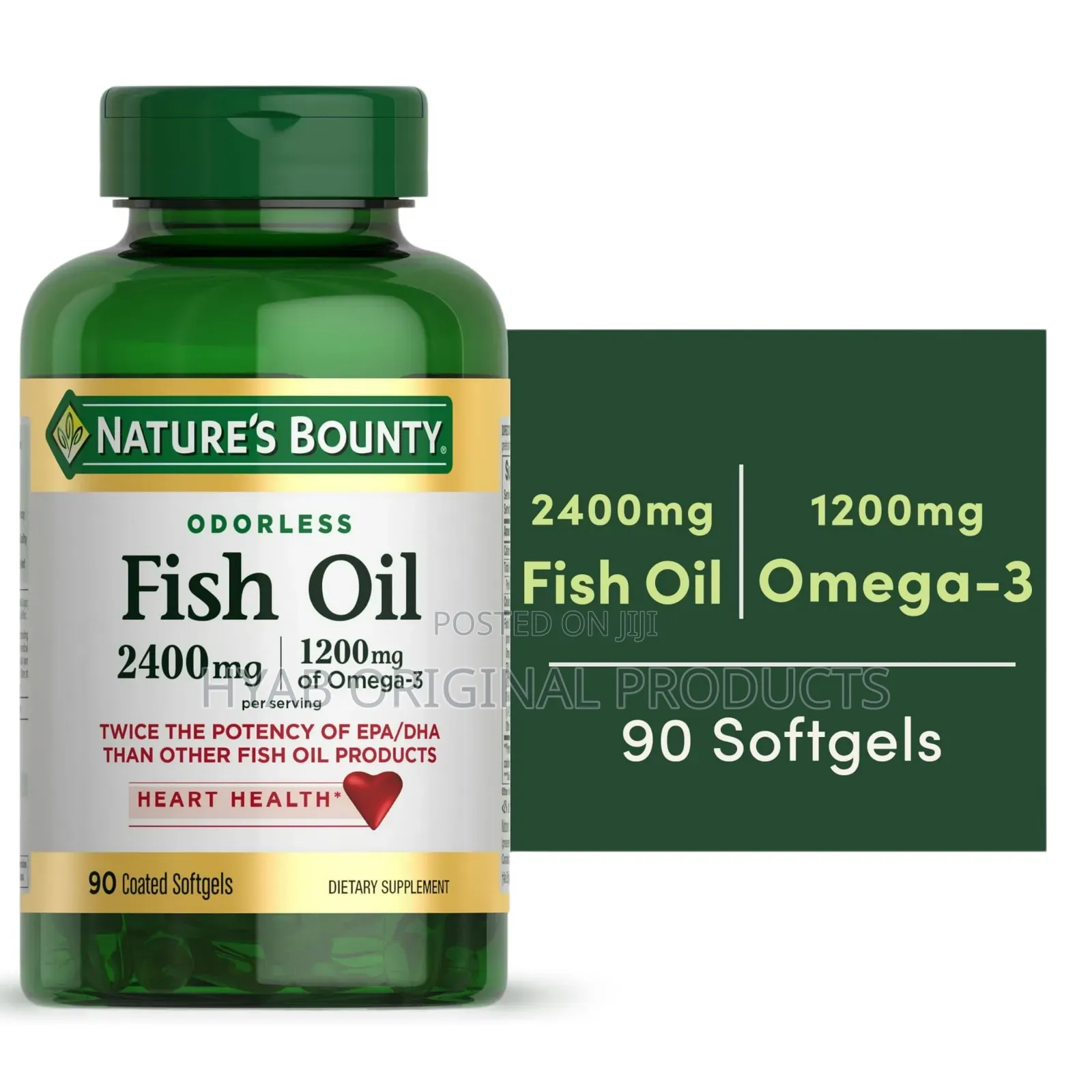 2400mg Fish Oil With 1200mg Omega-3