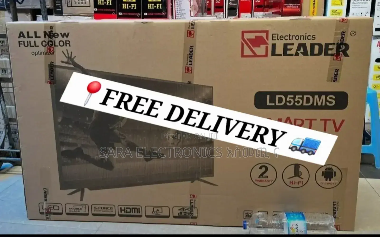 ●Leader 55"● Doble Galss Tv Free Delivery 10 Yeara Warranty