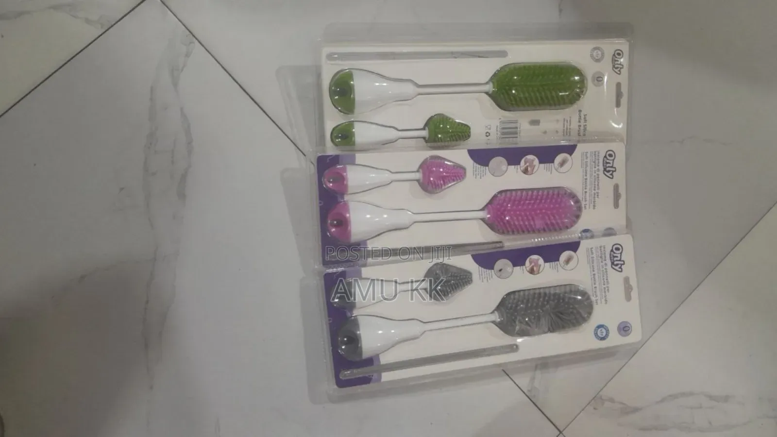 3 in One ሲልከን የጡጦ ብሩሾች