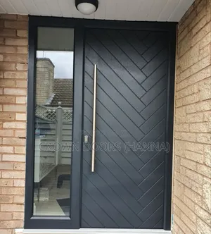 ክራውን በር/Crown Door Made of Natural Stone Wood Fiber.Indoor Main Gate