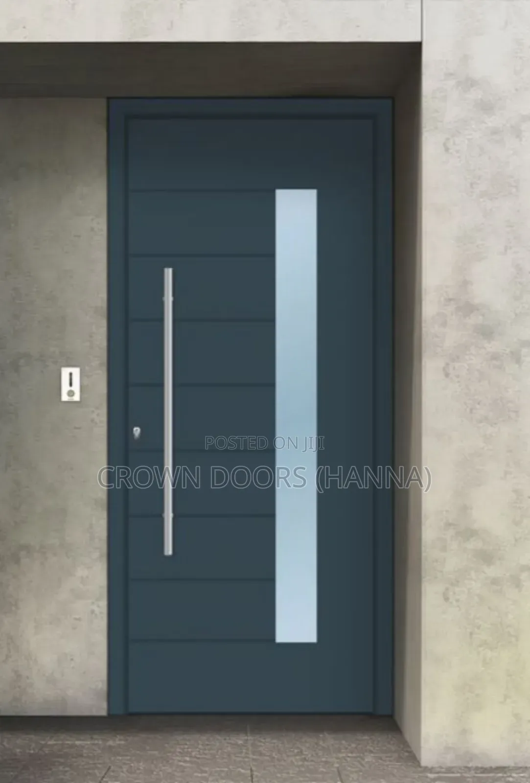 ክራውን በር/Crown Door Made of Natural Stone Wood Fiber.Indoor Main Gate