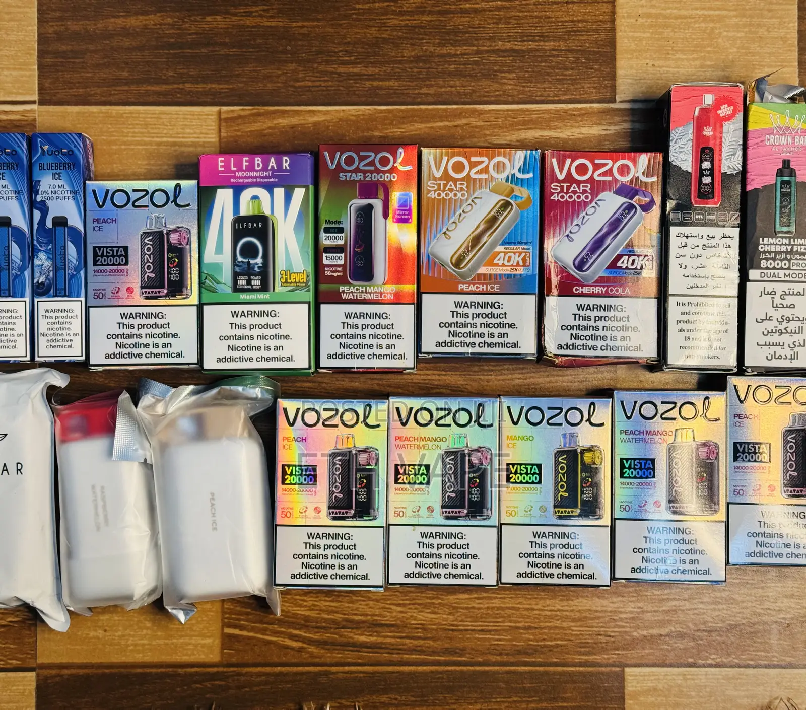 Vozol 40,000 and Elfbar 40,000