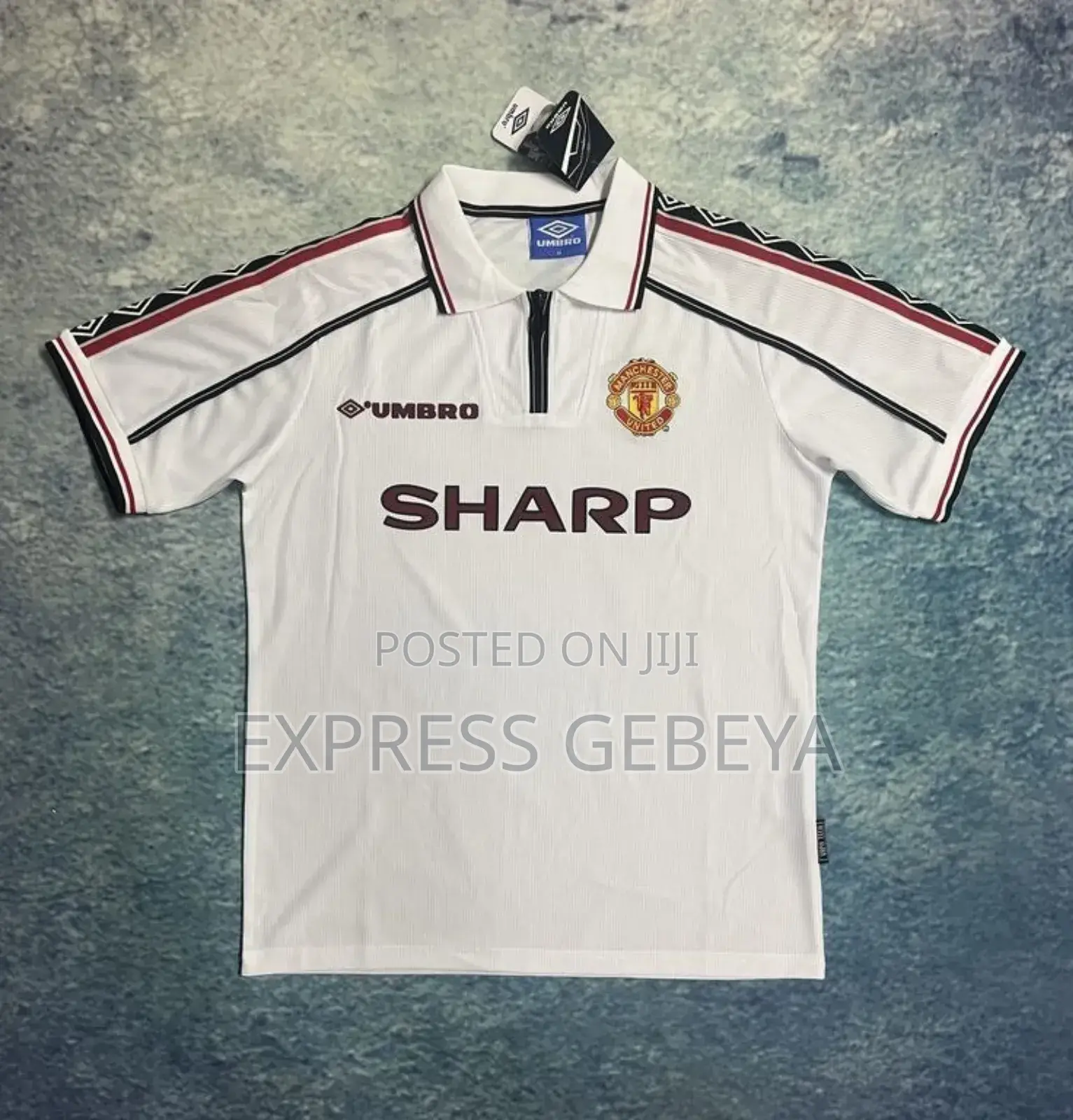 Original Umbro #Manchester United 1997/98 Away Retro Kit Sharp
