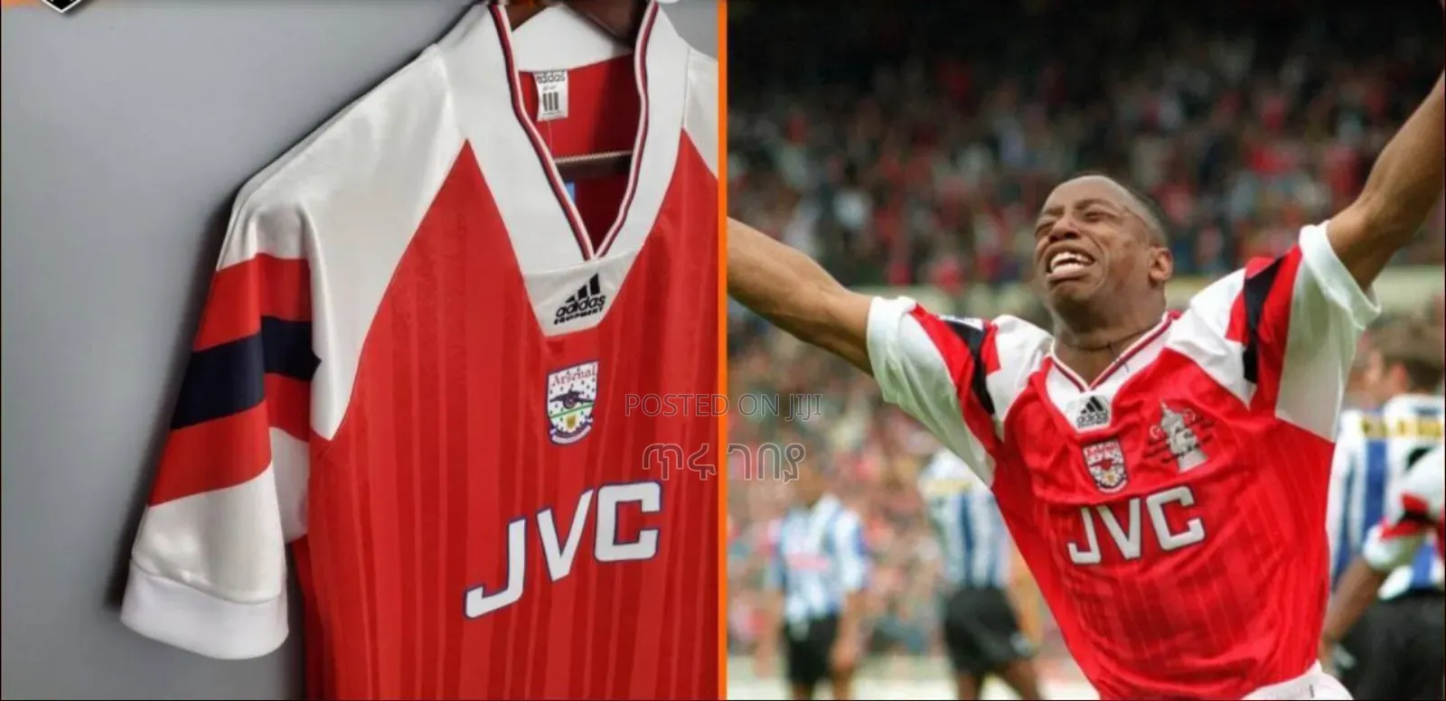 ኦሪጅናል ማሊያ Original Nike #Arsenal 1992/93 Home Retro Kit JVC