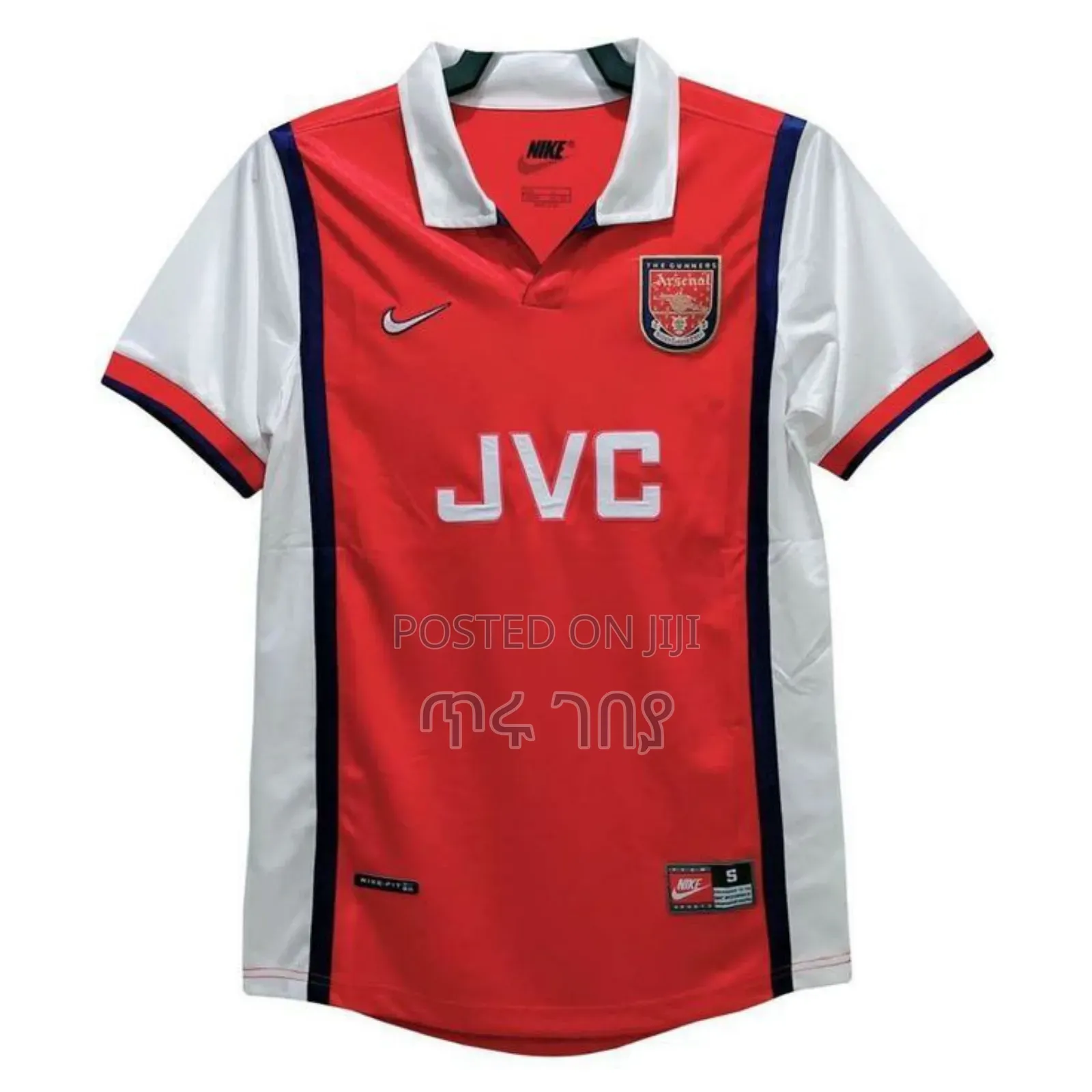 ኦሪጅናል ማሊያ Original Nike #Arsenal 1996/97 Home Retro Kit JVC
