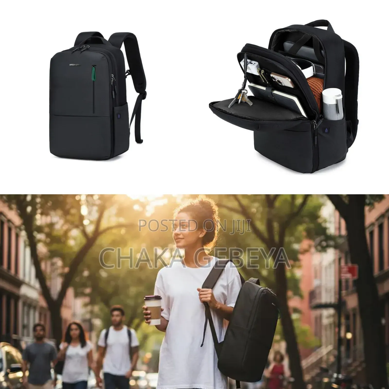 Green Lion Smithfield Anti-Theft Laptop Backpack 15.6-Secure Stylish