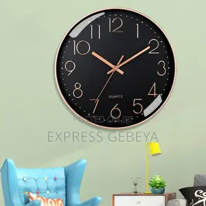 Jinma Fancy Modern Silent Non-Ticking Quartz Wall Clock የግድግዳ ሰዓት