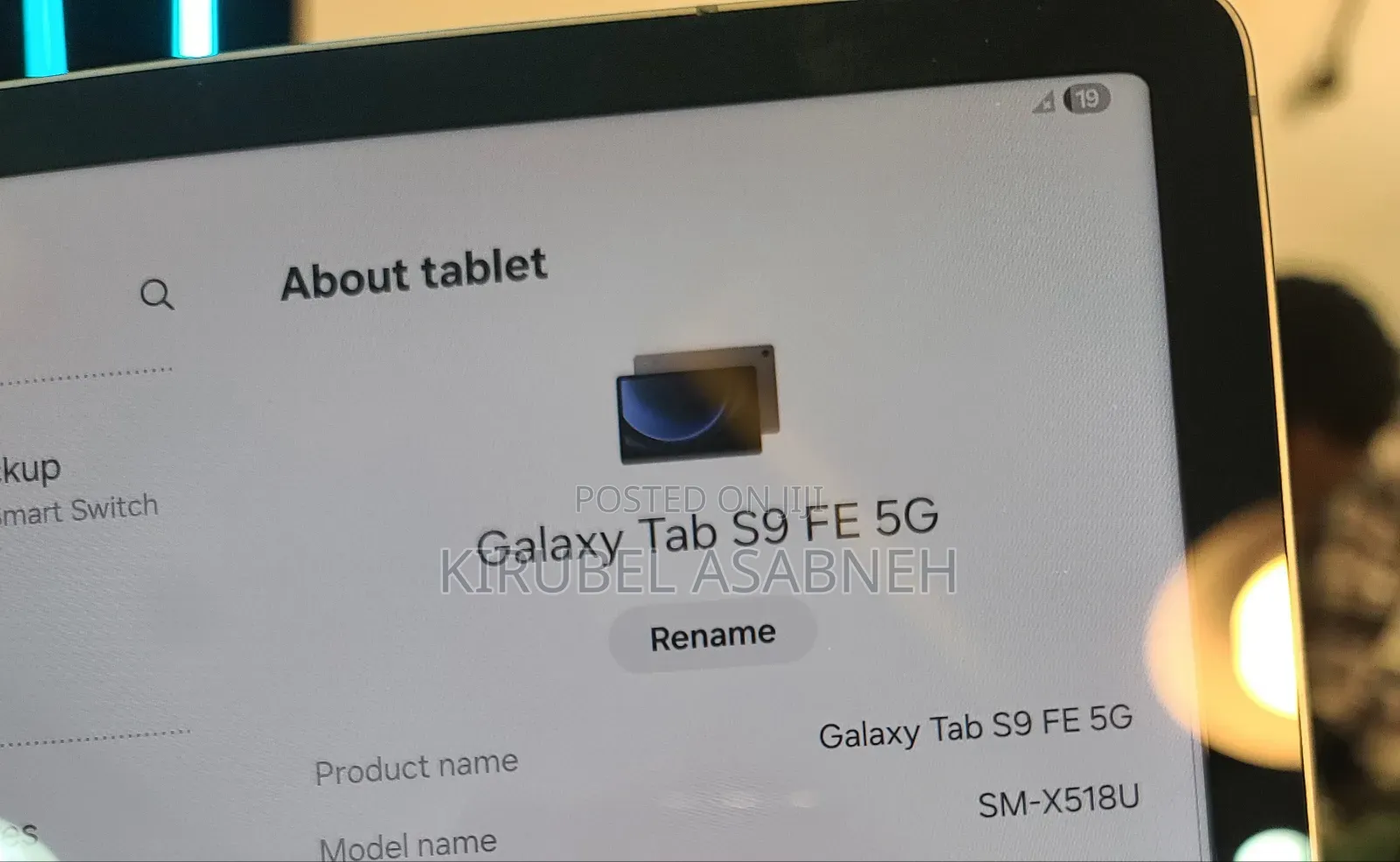 New Samsung Galaxy Tab S9 FE 128 GB Black