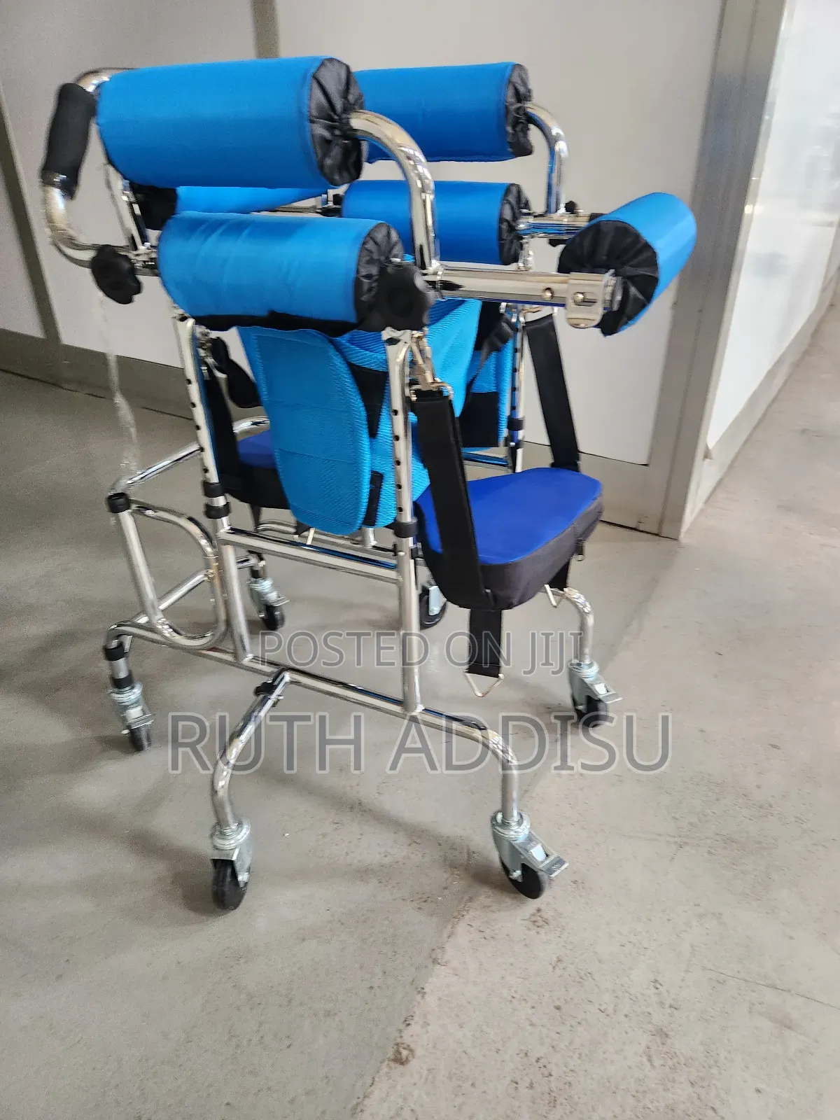 Walker With Six Wheel Blue Best Quality Best Quality Walker for Kids