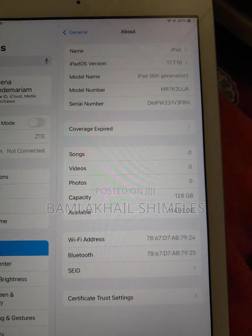 Apple iPad Air (2019) 128 GB Silver