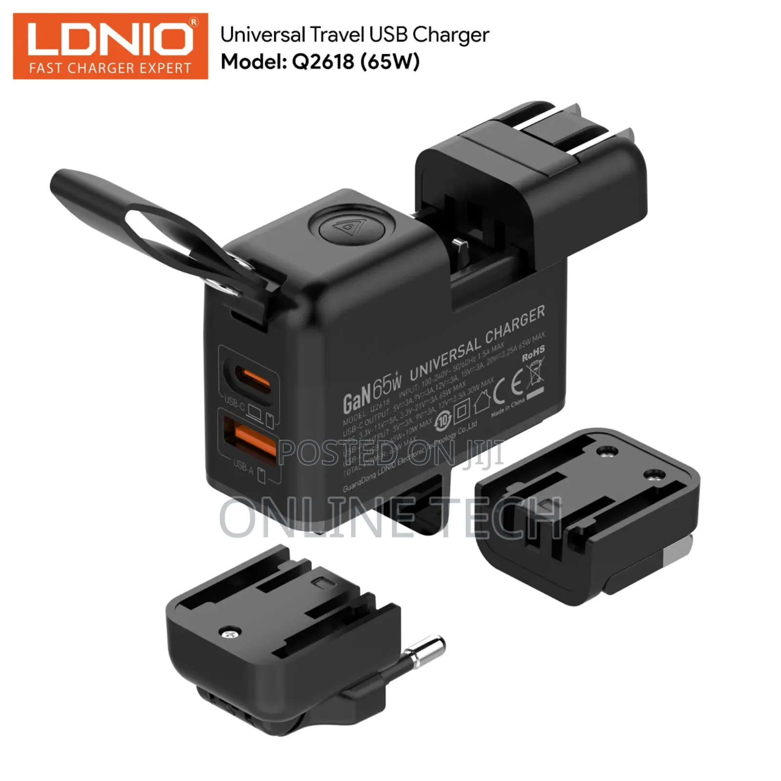 The Ldnio Q2618 Gan 65w Fast Charging Universal Travel Fast Charger