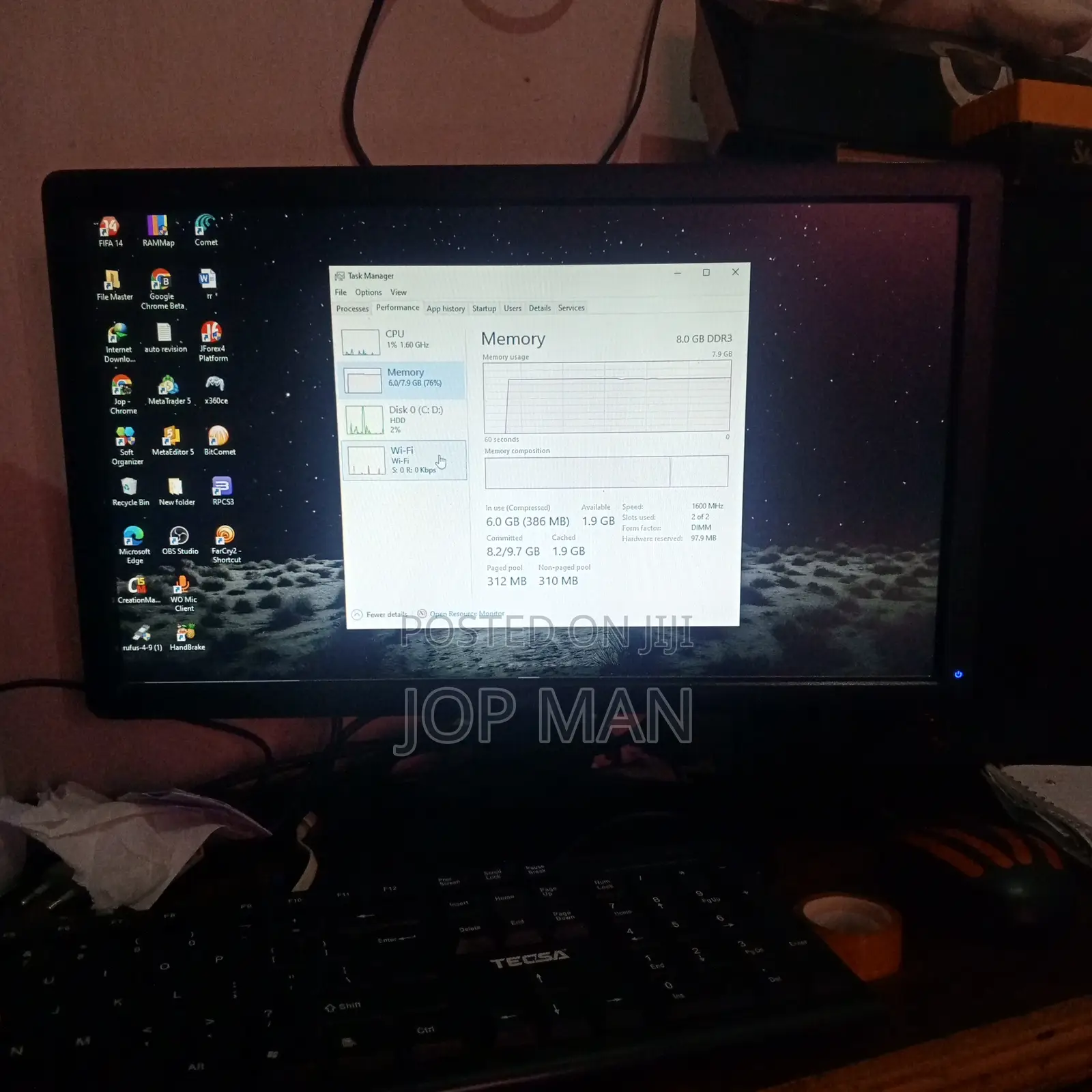 Desktop Computer Dell OptiPlex 3010 8GB Intel Core I5 HDD 500GB