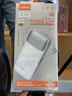 Led Lighting Power Bank 20000 Mah