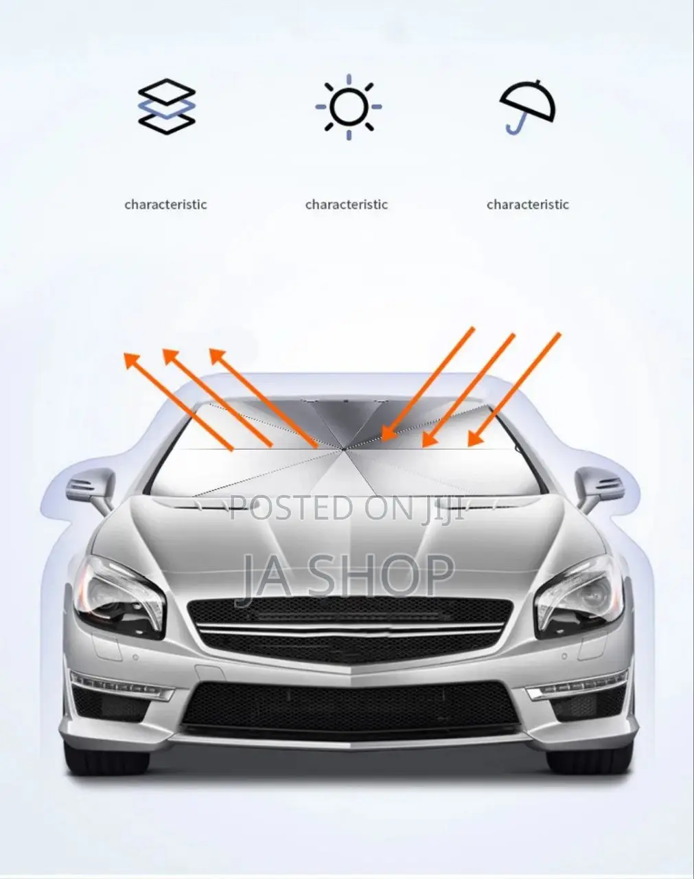 Car Windshield Sun Bath Umbrella