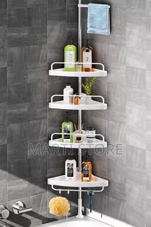 4-Tier Corner Shower Caddy Tension Pole