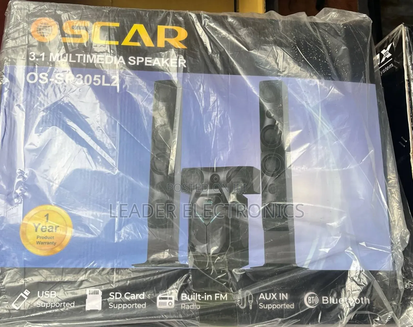 Oscar 3.1ch Multimedia Speaker – Deep Bass, Clear Sound,