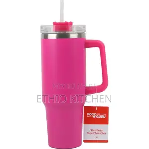Double Layer Stainless Still Isolated Tumblers With Straw