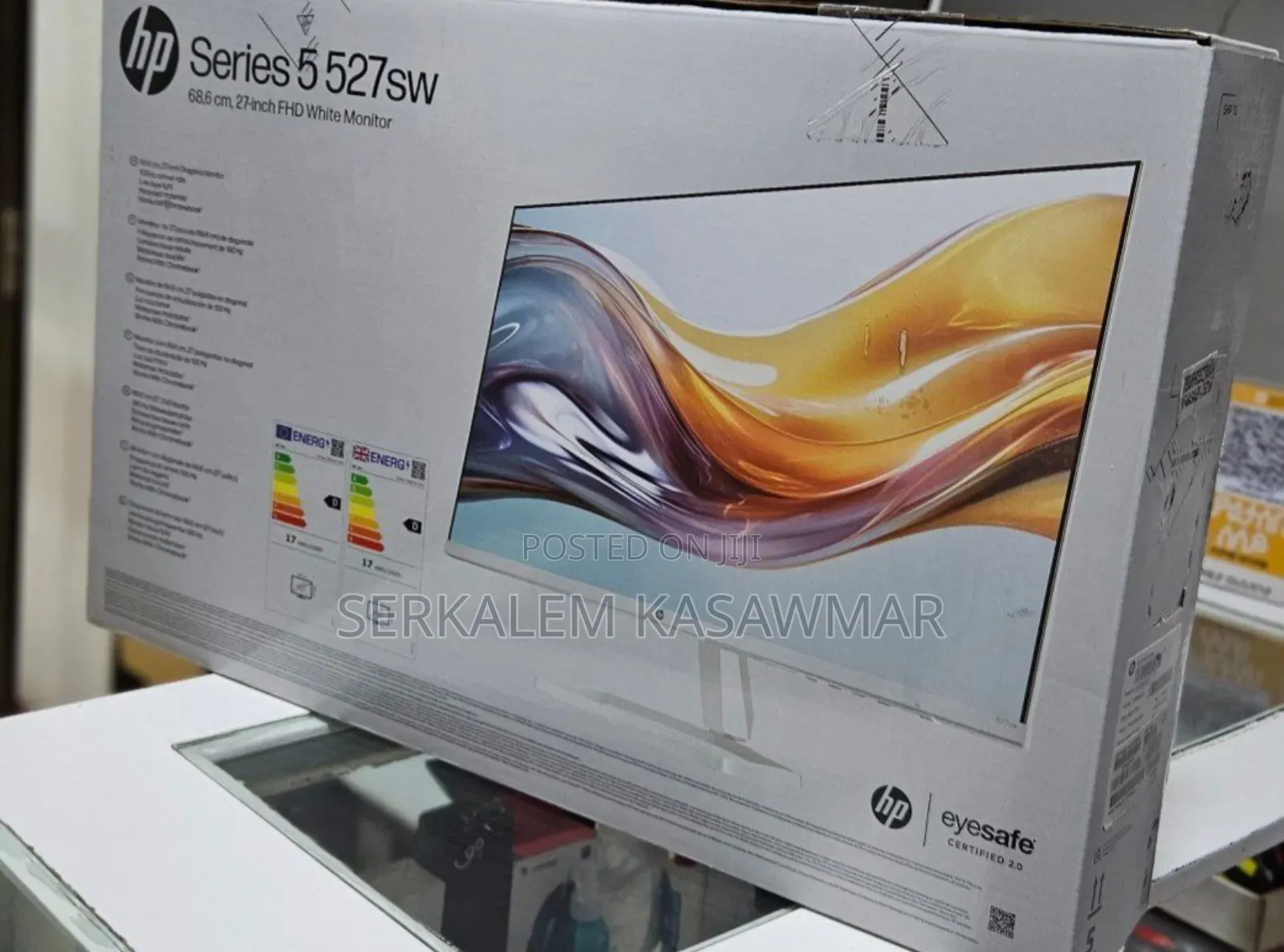 1brand New White Monitor Quantity Available Hp 27" Inch Mo