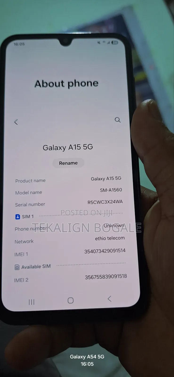 New Samsung Galaxy A15 5G 128 GB Blue