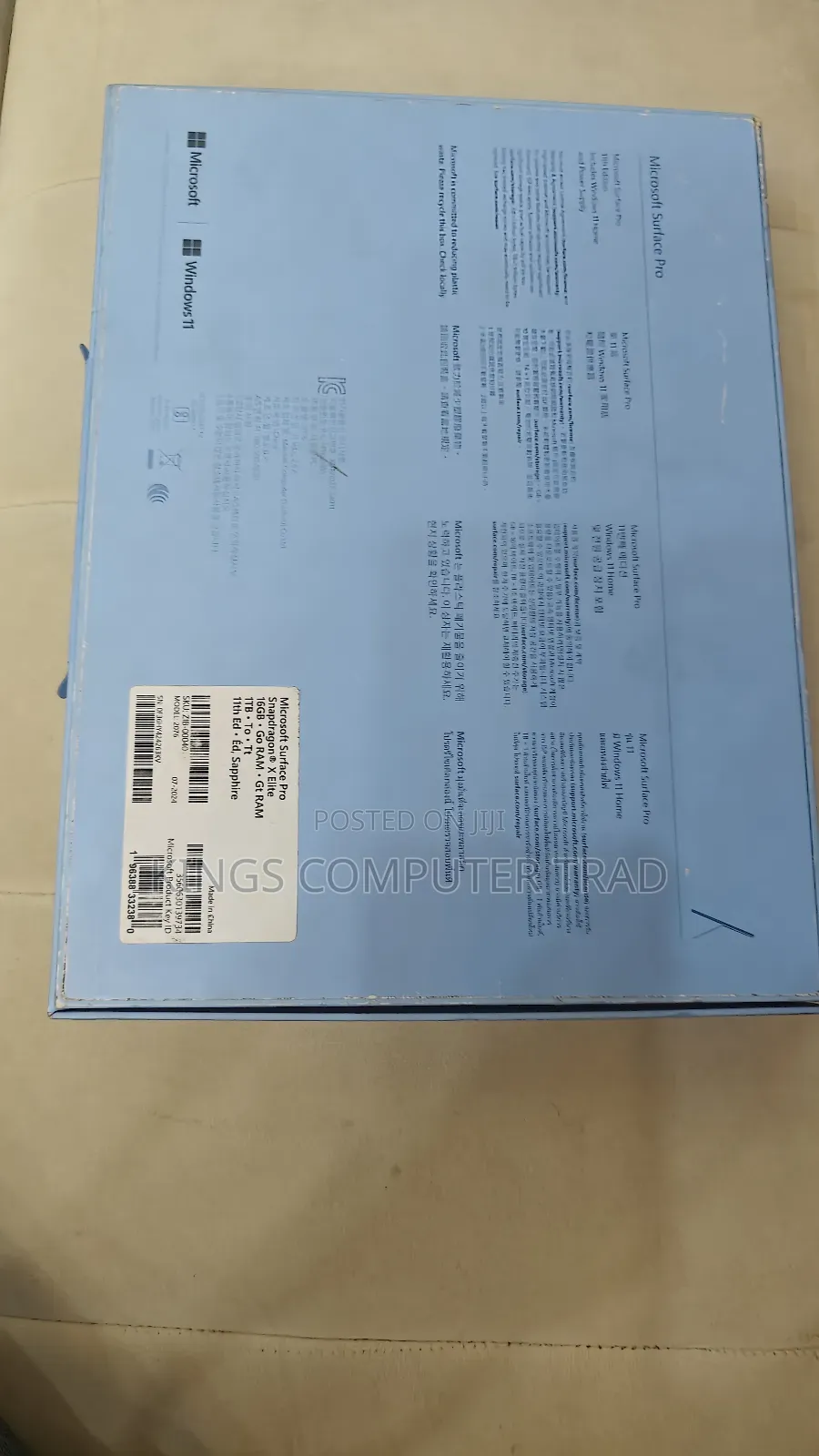 New Laptop Microsoft Surface Pro 7 16GB Intel Core i7 SSD 1T