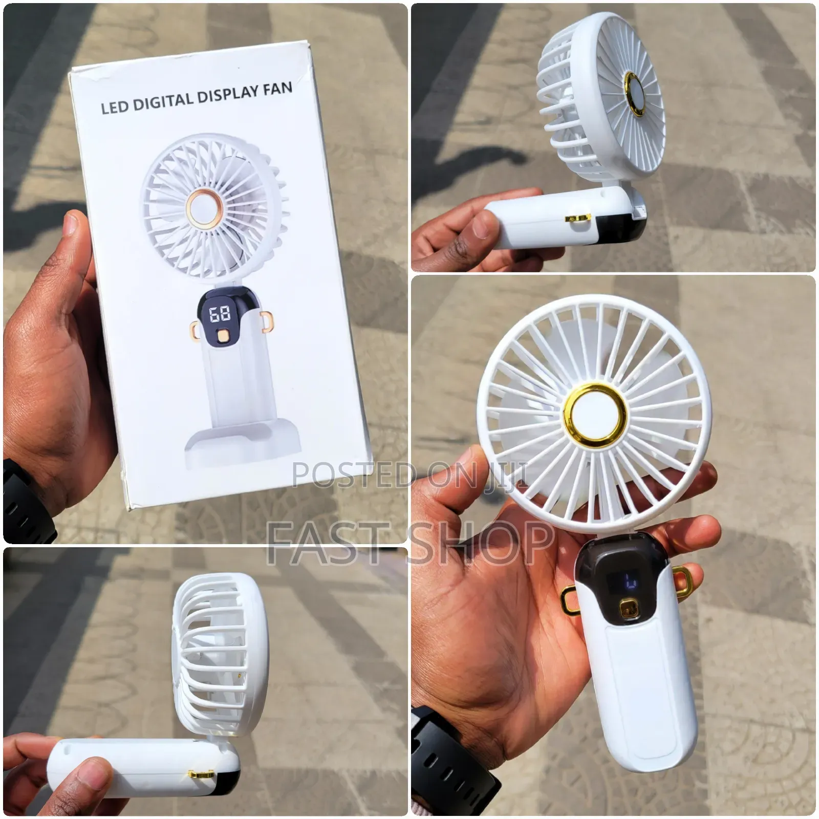 Mini Fan With Digital Display