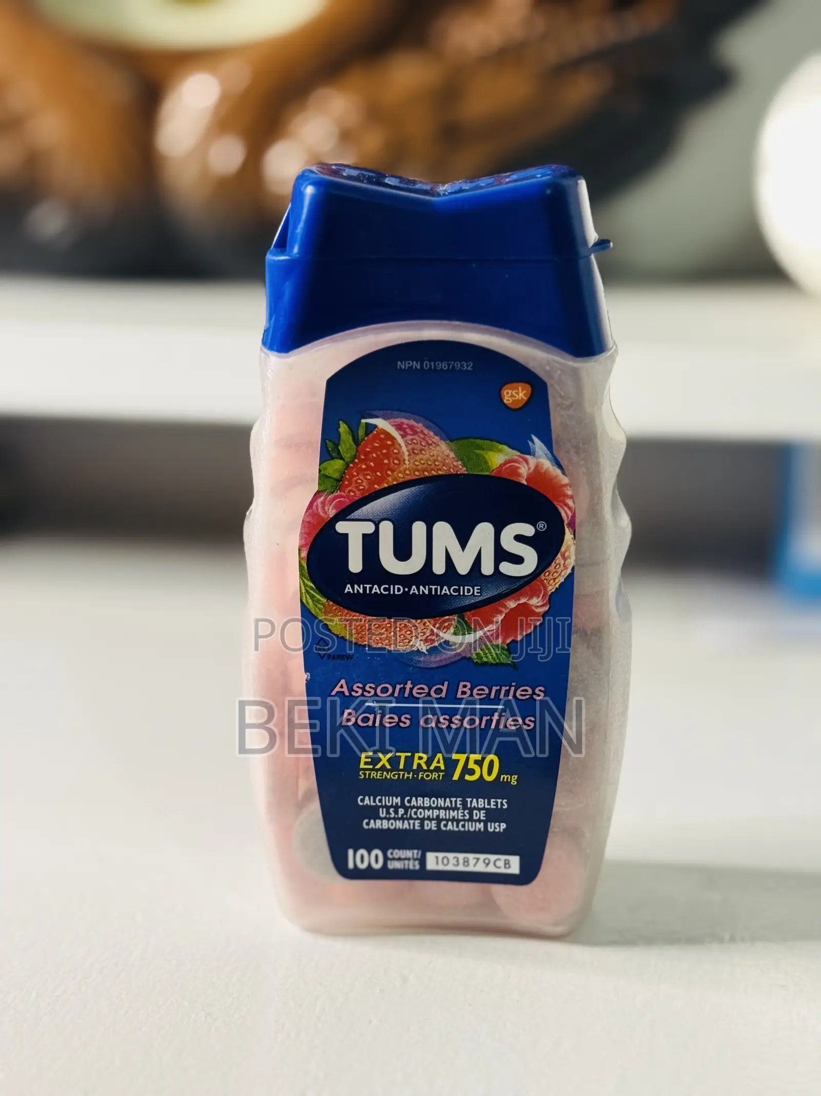 Tums Extra Strength 750 Mg – Assorted Berries, Anti Acid