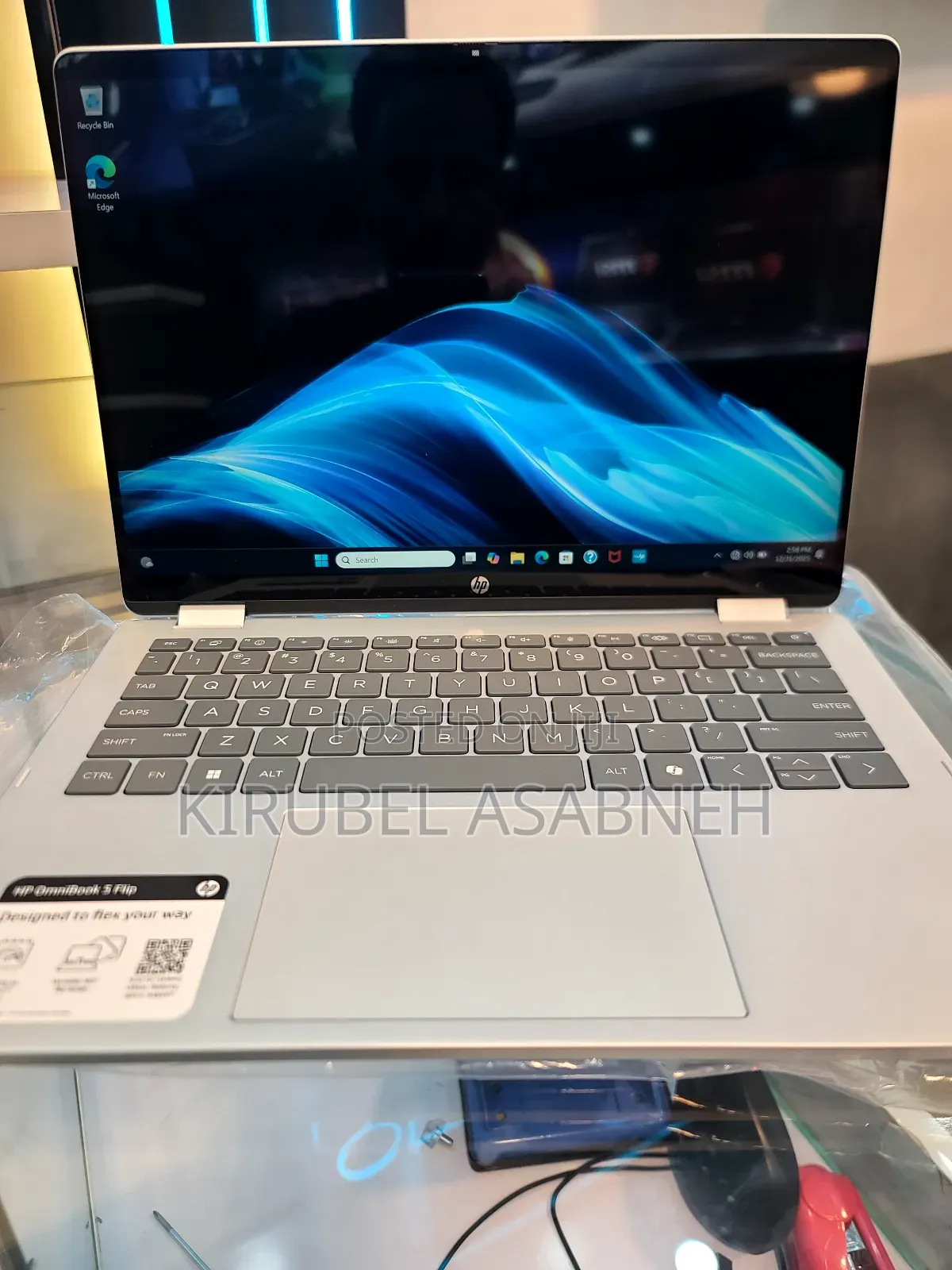 New Laptop HP OmniBook 5 Flip 14-Fp0023dx 16GB Intel Core 7 SSD 512GB