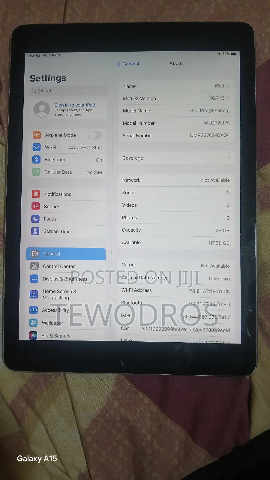 Apple iPad 4 Wi-Fi + Cellular 128 GB Gray